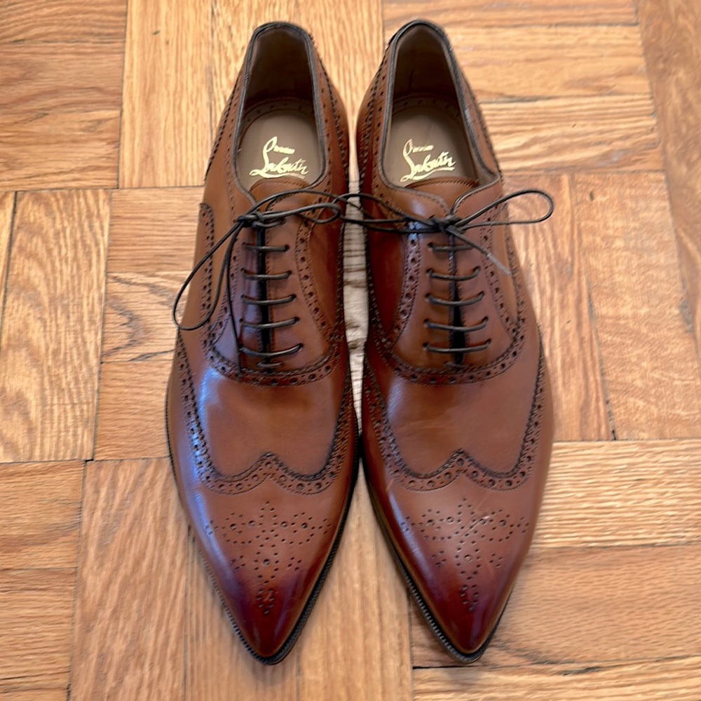 Christian Louboutin Wingtip Brown Brand New Size 44